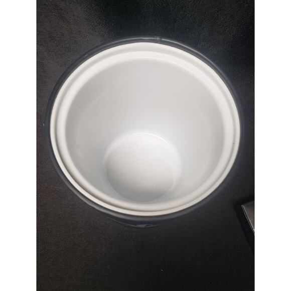 Kraftware Collection Fleur De Lis Black Pastime Ice Bucket Social Club Wine Plug - Picture 6 of 9